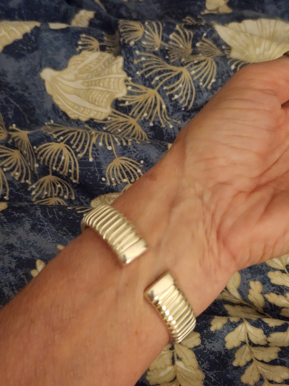 Milor 925 Silver Cuff  Bracelet With Flex - Picture 3 of 13